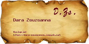 Dara Zsuzsanna névjegykártya